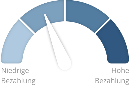 Barometer zeigt an wo Sie mit Ihrem Gehalt liegen.