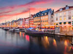 Kopenhagen, Dänemark am Nyhavn-Kanal.