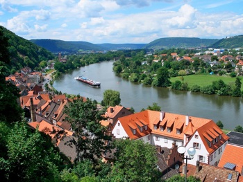 Ländliche Gegend in Miltenberg/Unterfranken
